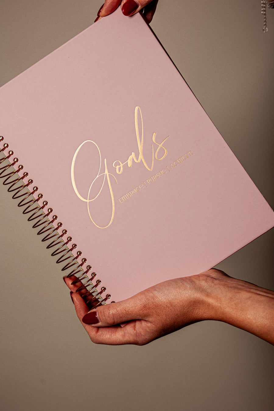 Pink Notebook Goals