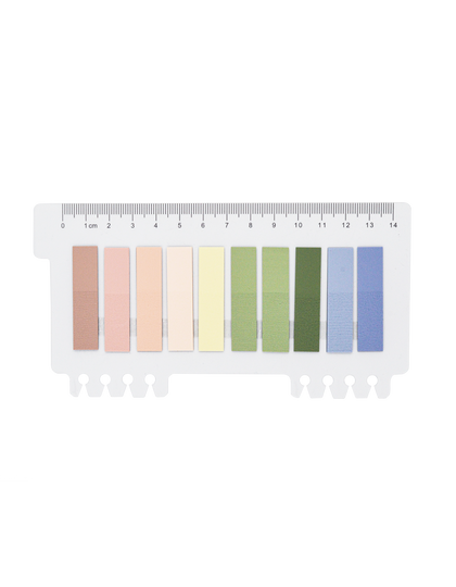10 Pastel Colour Sticky Tabs with Ruler