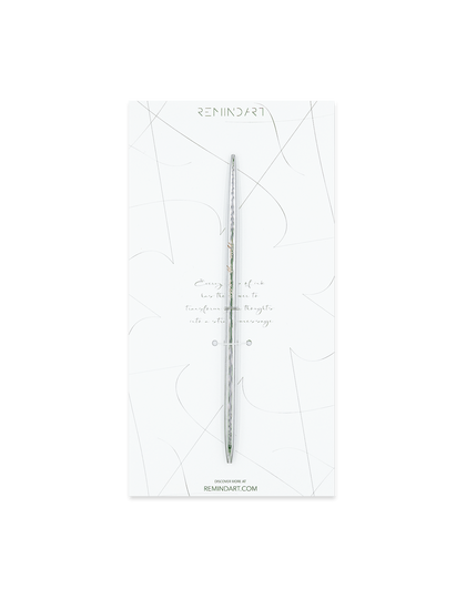REMINDART Silver Pen with Engraved Message