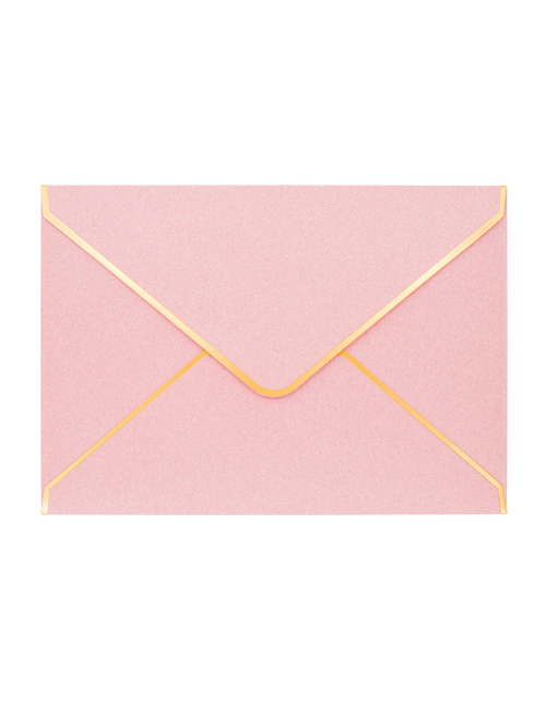 Bright Pink Envelope with Gold Details