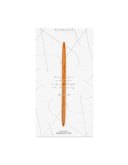 REMINDART Rose Gold Pen with Engraved Message
