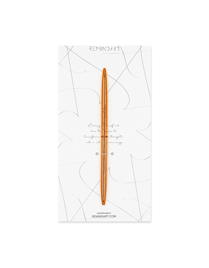 REMINDART Rose Gold Pen with Engraved Message