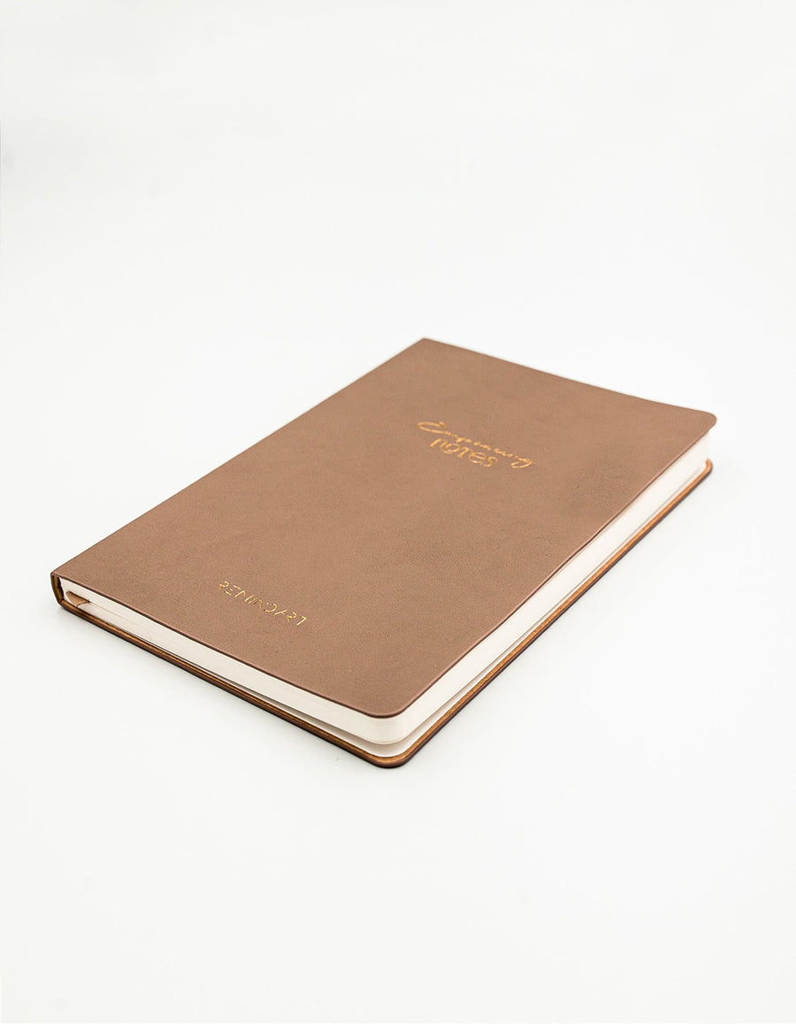Mocca Beige Notebook & Pen