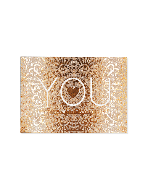 YOU inspire the world card