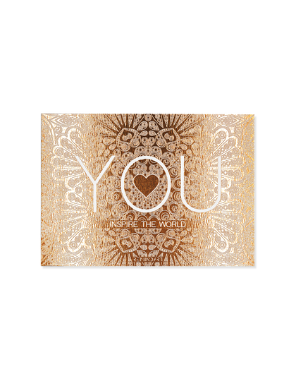 YOU inspire the world card