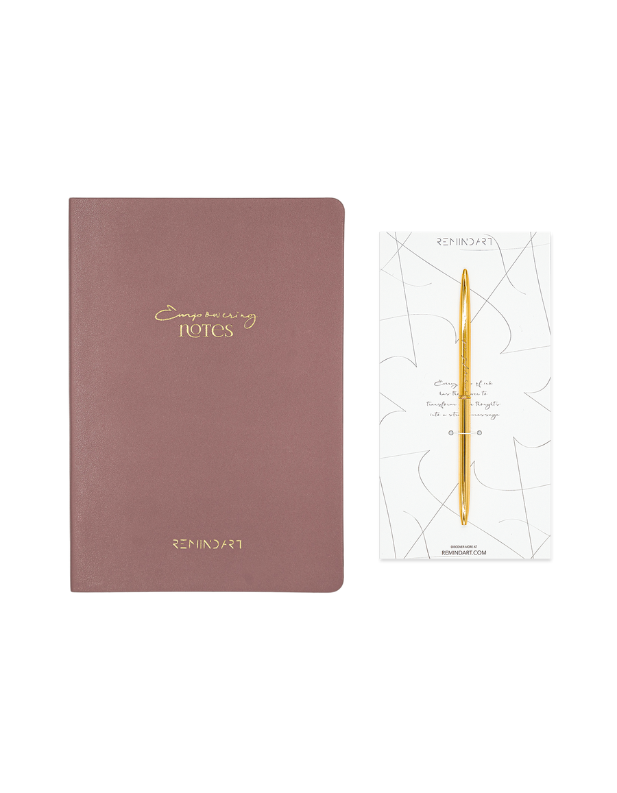 Dusty Rose Notebook & Pen