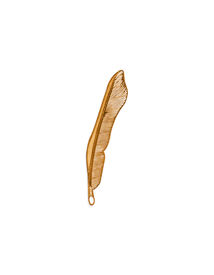 Gold Bookmark Quill