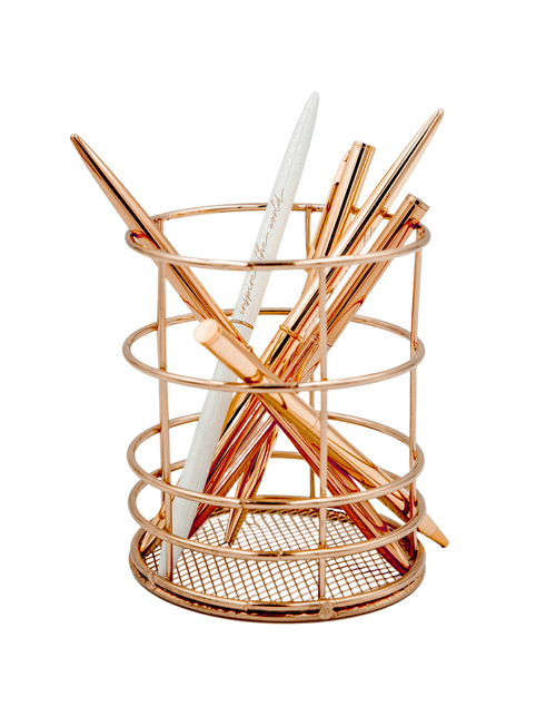 Gold Pencil Cup