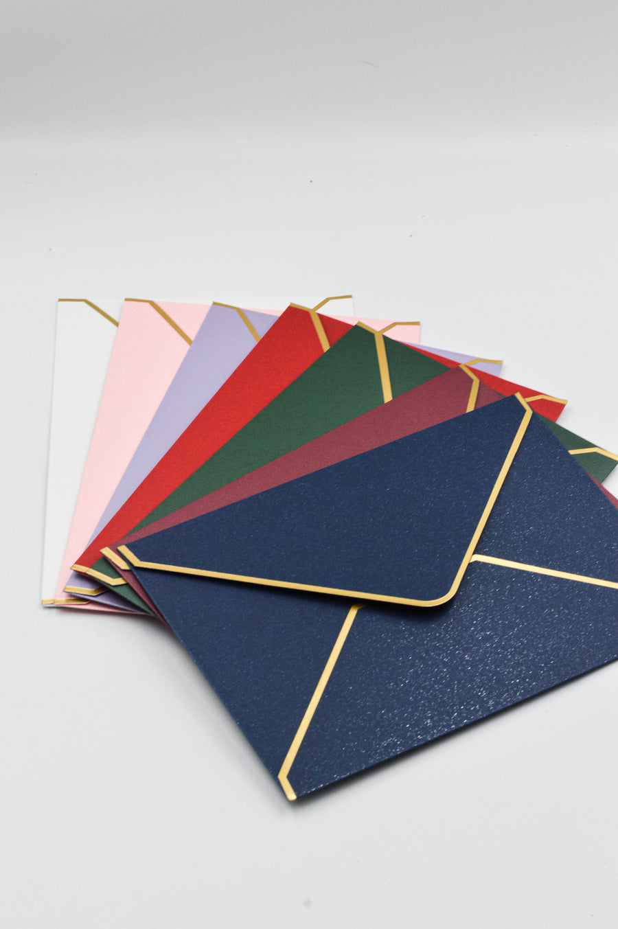 Midnight Blue Envelope with Gold Details