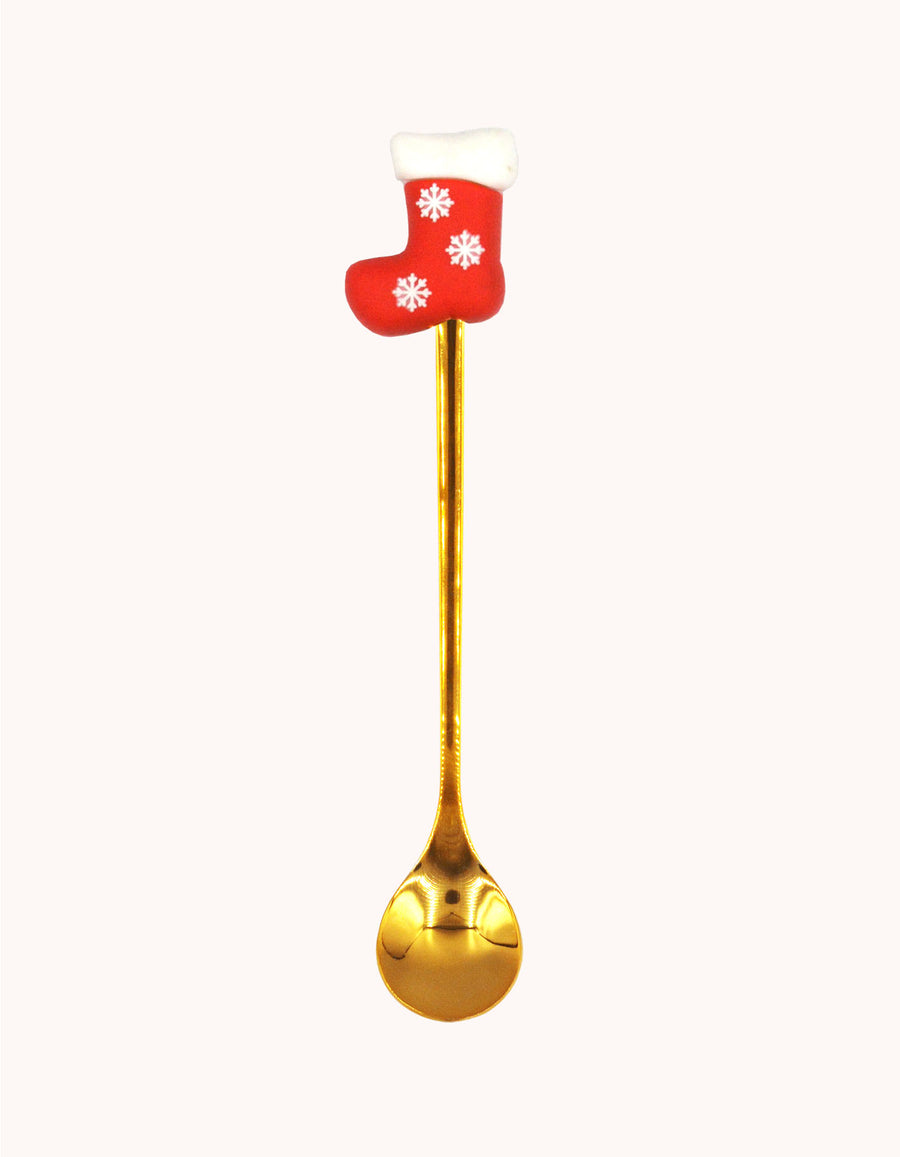 Gold Christmas Spoon Stocking