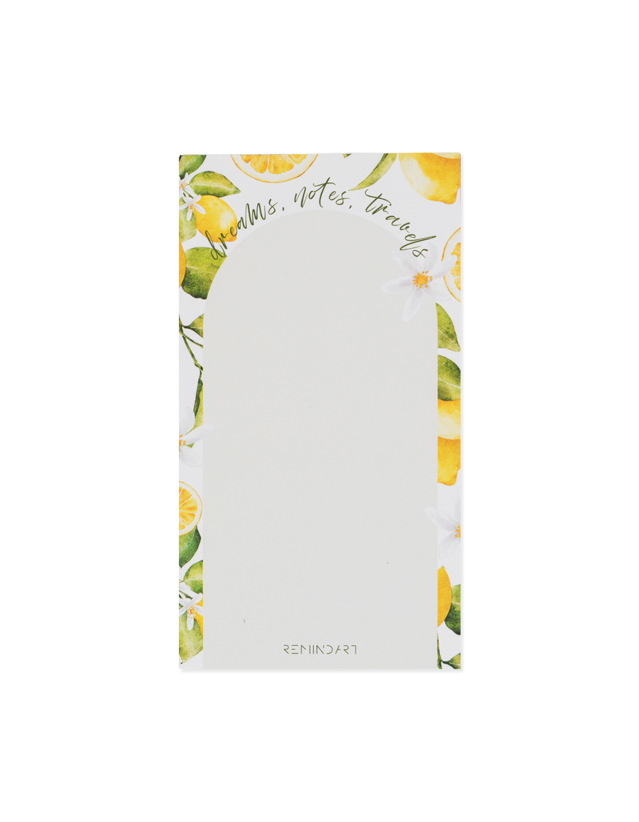 Notepad Magnet Dreams, Notes, Travels White
