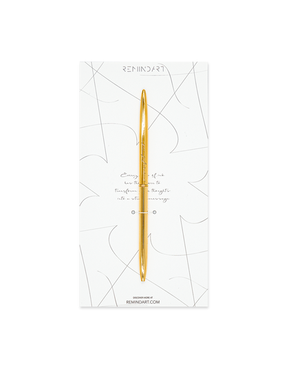 REMINDART Gold Pen with Engraved Message