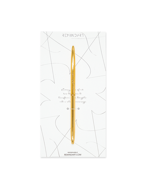 REMINDART Gold Pen with Engraved Message
