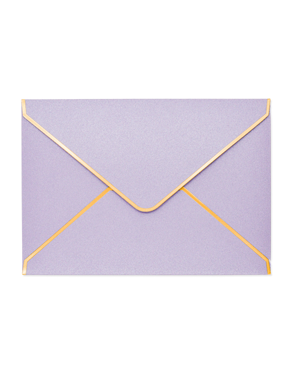 Purple Envelope with Gold Details