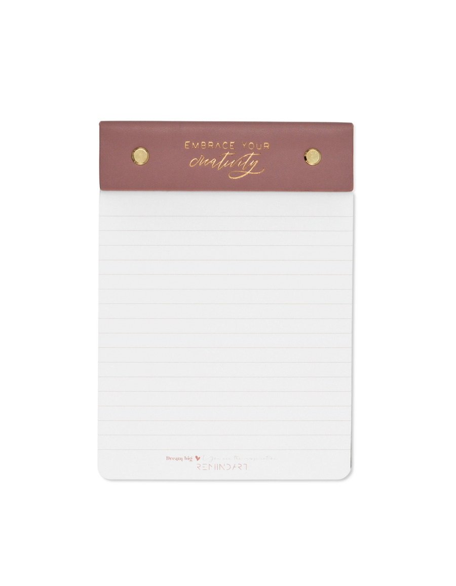 Notepad Leather DUSTY ROSE