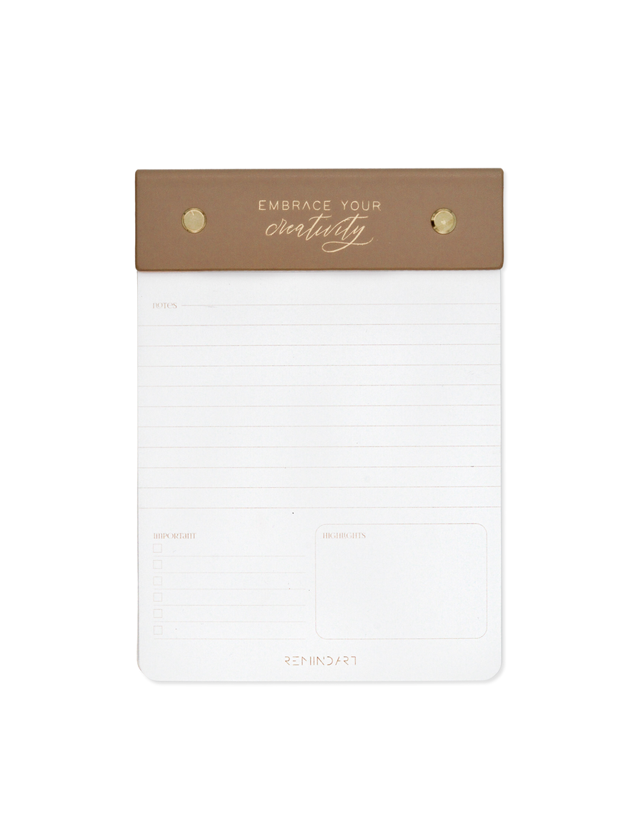 Notepad Leather MOCCA BEIGE