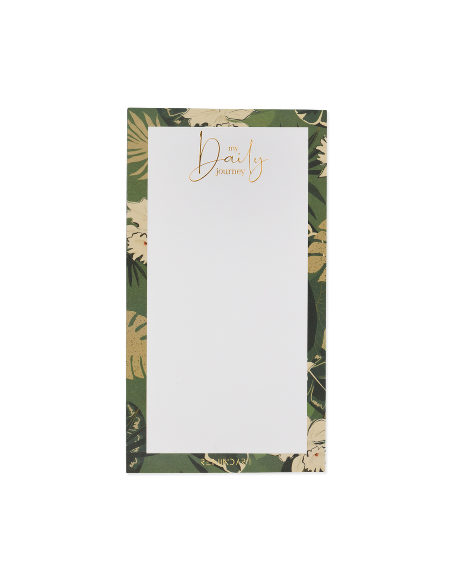 Notepad Daily Journey TROPICAL GREEN