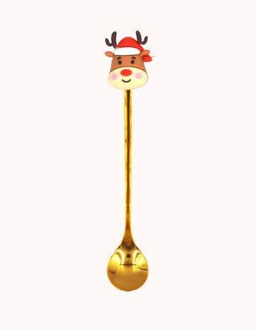 Gold Christmas Spoon Deer