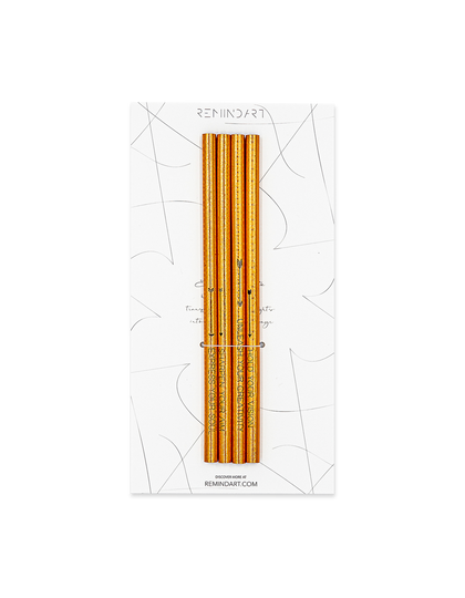 4 Pencils Kit Gold