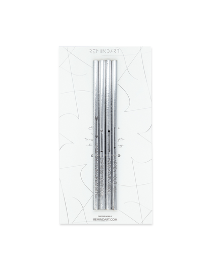4 Pencils Kit Silver