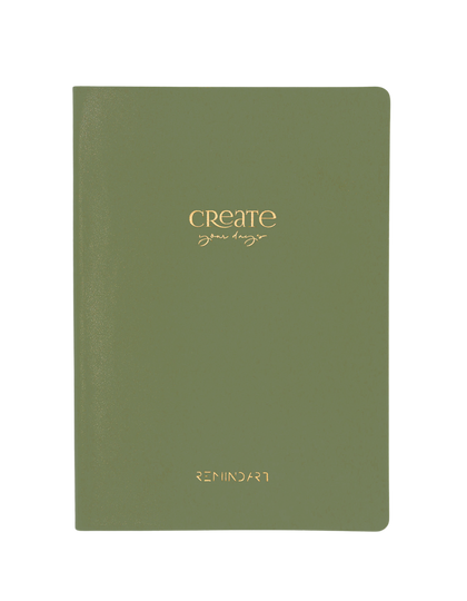 Кожена тетрадка OLIVE GREEN B5