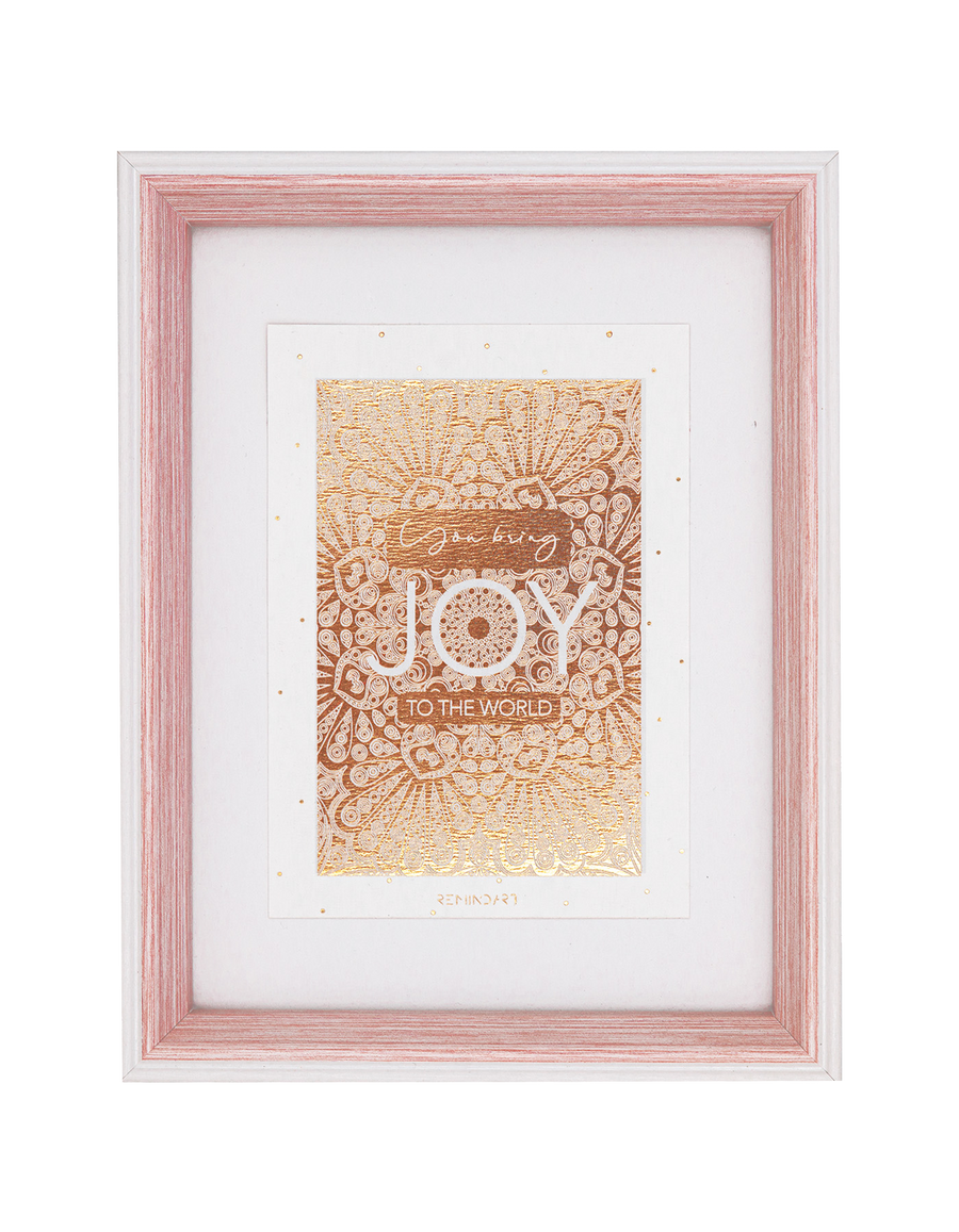 Pink &amp; White frame 15x20cm 