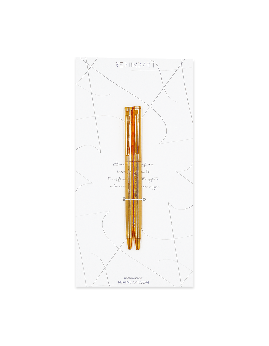 2 Classic Pens Kit Gold
