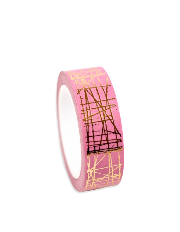 Pink Scratches Washi tape
