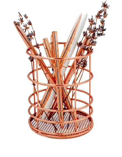 Rose Gold Pencil Cup